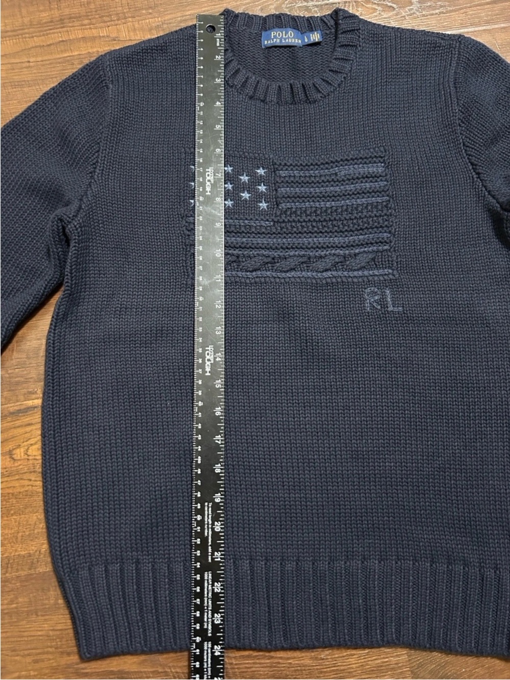Ralph Lauren American Flag Special Edition Sweater Iconic Crew Neck - Picture 3 of 6